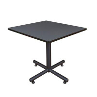 Symple Stuff Marin Mobile 42" L Square Solid Wood Breakroom Table