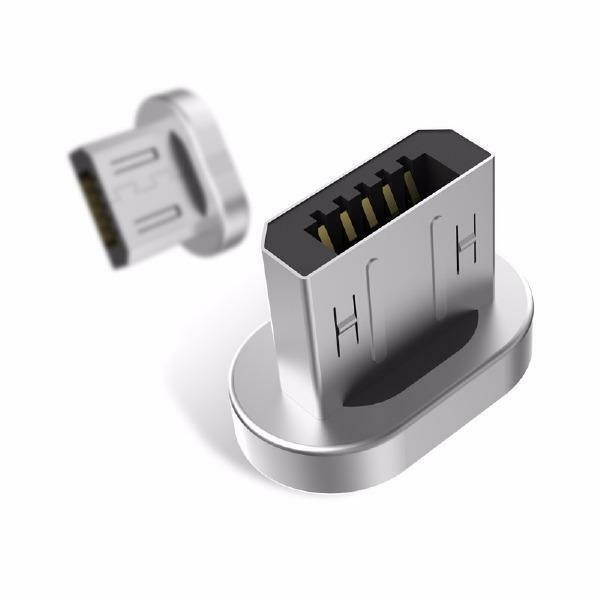 WSKEN Original Mini 1 and Mini 2 - MicroUSB Magnetic Metal Plug Connector for Androids - Silver in Cell Phone Accessories in Québec - Image 4