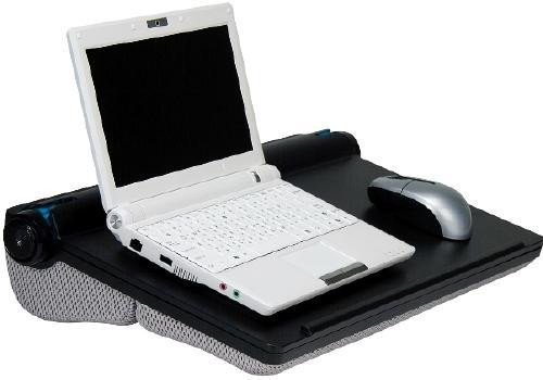Aidata SonicBoard Lapdesk with Tube Speakers for Notebooks - Black in Laptop Accessories - Image 4