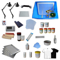 Screen Printing Materials combination Package with Hand Tools/ Ink Tape Chemicals 006801