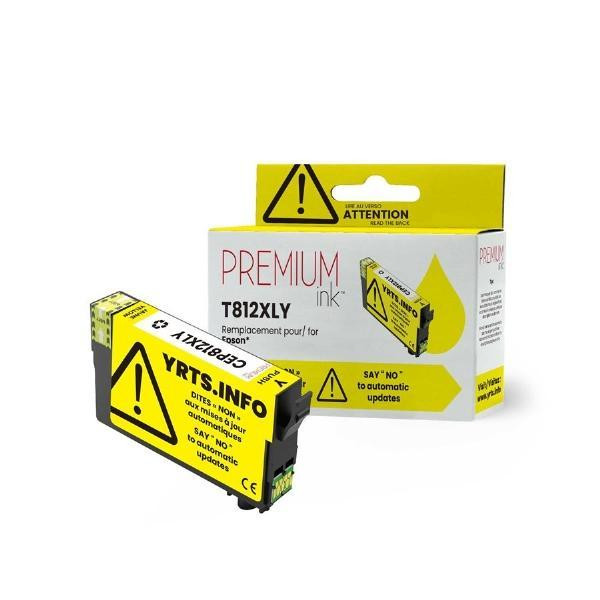 Compatible with Epson T812XL Yellow PREMIUM ink Compatible Ink Cartridge - High Yield in Printers, Scanners & Fax - Image 2