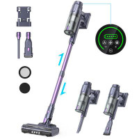 Lubluelu Cordless Vacuum 6-in-1 Lightweight Stick Vacuum Cleaner With 30kpa Sutions 6 Layers Hepa Filtering System For H