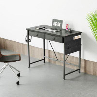 AKLOV Small Desk with Drawers