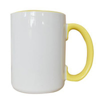 .15oz Sublimation Blank Two-Tone Mugs Ceramic Coffee Mugs Heating Transfer Press Porcelain Mugs