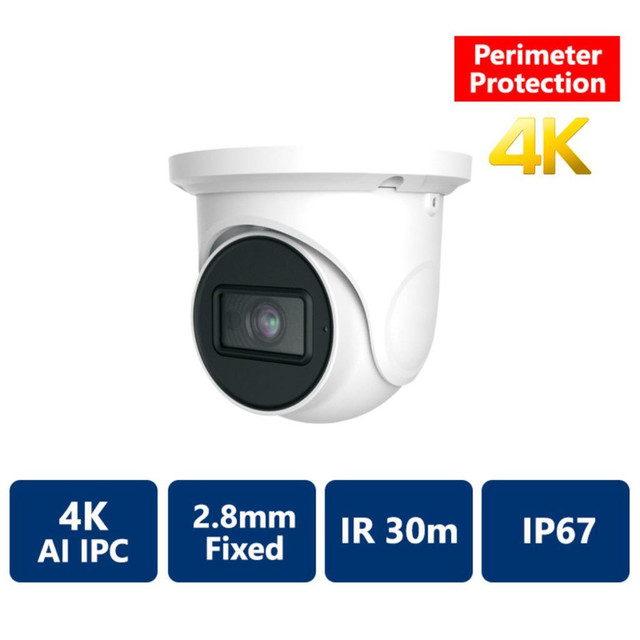 Promotion! EYEONET 4CH 4K AI PERIMETER IP TURRET PACKAGE (FDNV63104-4P-N2-1T+FDIP619E8W-28-4K-AIX4) in Security Systems - Image 2