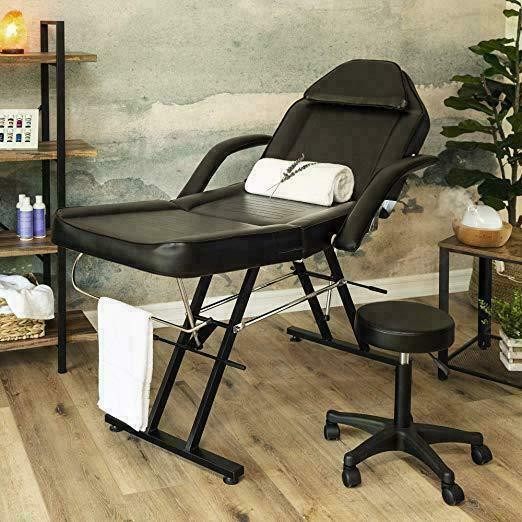 NEW SALON TATOO MASSAGE BED BARBER CHAIR & STOOL FMB2201 in Other in Calgary