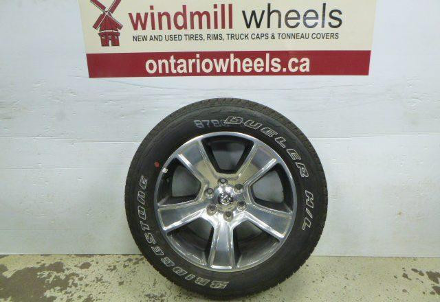 2019-2023 - 20 Dodge Ram 6 bolt Alloy wheels with P275/55R20 Bridgestone Tires in Tires & Rims in Sudbury