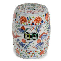 Legend of Asia Koi Porcelain Garden Stool