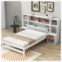 Red Barrel Studio Platform Bed With Storage Headboard And Drawers