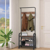 17 Stories Wilhelma Hall Tree 28.3'' Wide with Bench and Shoe Storage