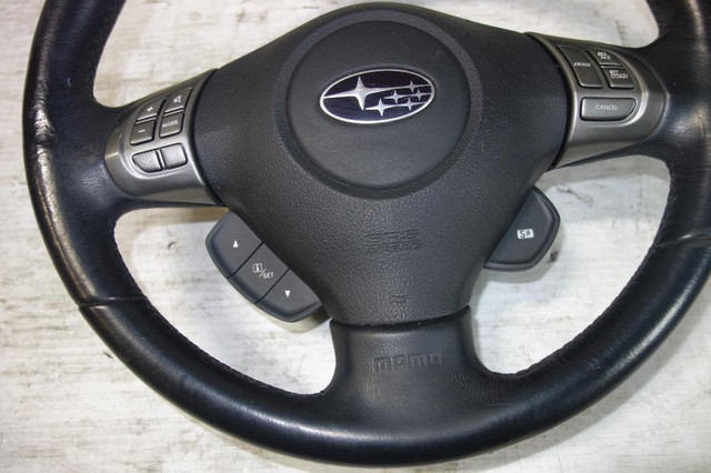 JDM Subaru Legacy & Outback Momo Steering Wheel & Hub2005-2006-2007-2008-2009 in Tires & Rims - Image 3