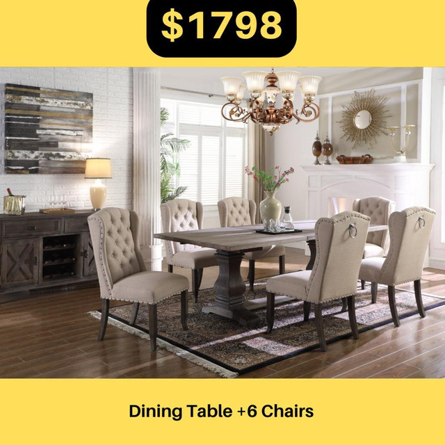 Wooden Dining Set on Sale !! Huge Sale !! in Dining Tables & Sets in Toronto (GTA) - Image 4