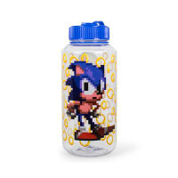 Just Funky Sonic The Hedgehog Gold Rings Plastic Water Bottle | Holds 32 Ounces