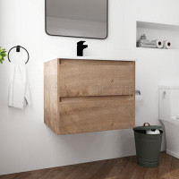 Ebern Designs Marajo 24" Wall-Mounted Single Bathroom Vanity Set