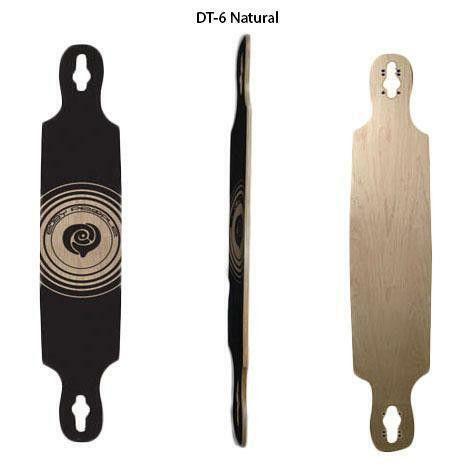 Easy People Longboard Drop Through Series Natural Deck + Grip Tape in Skateboard - Image 2
