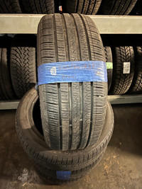 225 50 17 2 Pirelli RF Cinturato P7 Used A/S Tires With 95% Tread Left