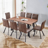 17 Stories Rectangle MDF Dining Table Set