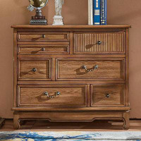 SUPROT Vintage Solid Wood Accent Chest