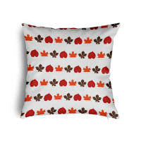 Red Barrel Studio Leaf Stripe Accent Pillow with Removable Insert