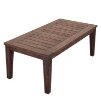 Red Barrel Studio Courtyard Casual Bridgeport II Dining Table 39 X 39 Stained Eucalyptus Wood  Knock Down Packing in , 2