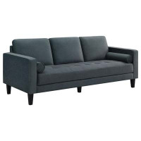 Latitude Run® Gulfdale Cushion Back Upholstered Sofa Dark Teal