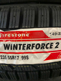 4 Brand New Firestone Winterforce 2 235/55R17 Winter Tires  *** WallToWallTires.com ***