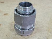 THOMAS & BETTS 1-1/2 In. Aluminum Jacketed Cable Fitting ST150-473