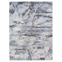 Landry & Arcari Rugs and Carpeting One-of-a-Kind Handwoven New Age 9' x 12'2" Area Rug in Grey