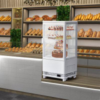 Euker 2.8 Cu.Ft Commercial Refrigerated Cake Display With LED Lighting, Countertop Display Refrigerator