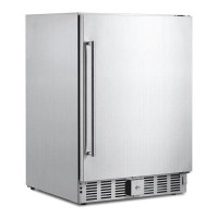 babevy Beverage Refrigerator 24 Inch, Weather Proof Stainless Steel Beverage Fridge For Outdoor Kitchen And Patio