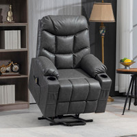 Lift Chair PU Leather Grey