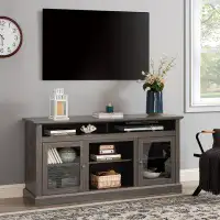 Latitude Run® Media Console TV Stand For Tvs Up To 65", Modern Entertainment Centre With Storage Cabinets