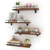 17 Stories Floating Shelves Wall Set of 4