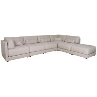 Vanguard Furniture Ease 6-Piece Dove Sectional