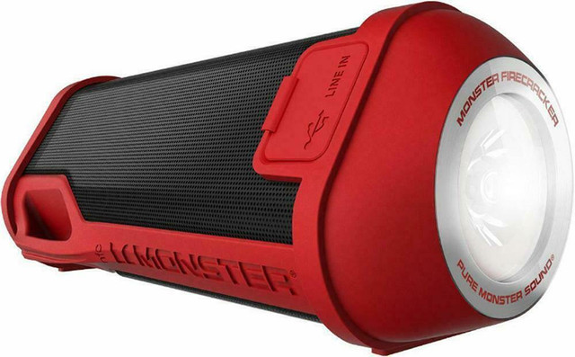 MONSTER FIRECRACKER Outdoor Bluetooth Campsite Speaker with Flashlight  --  big box price $171 -- our price only $49 in Speakers - Image 4