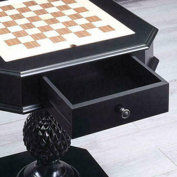 AF - CHERRY OR BLACK SIDE TABLE ( Game Table - Chess - Backgammon Table )  82849 in Other - Image 3
