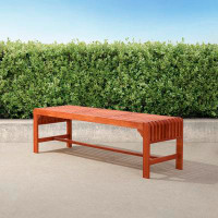 Wildon Home® Logan 5-Foot Reddish Brown Tropical Wood Backless Garden Bench
