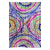 Landry & Arcari Rugs and Carpeting Hippop One-of-a-Kind 6'5" x 9'4" Area Rug in Pink/Beige/Purple