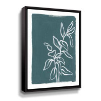 Red Barrel Studio Porch Plant I Gallery Wrapped Floater-Framed Canvas