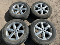 235/65R18 set of 4 Rims & Summer Tires that came off a 2009 Nissan Murano.