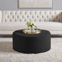 Latitude Run® Round Coffee Table For Living Room Bedroom