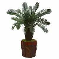 Bungalow Rose 26" Artificial Cycas Tree in Planter