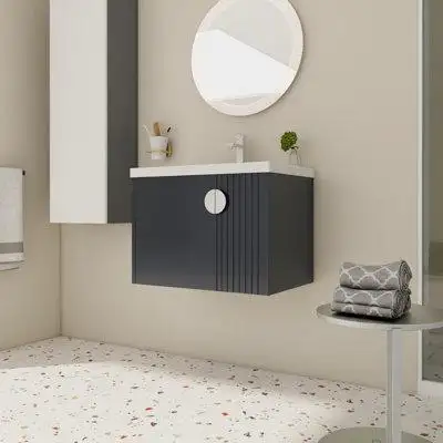 Latitude Run® Jamicheal 27.75'' Single Bathroom Vanity with Ceramic Top