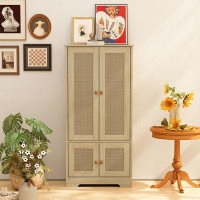 Bay Isle Home™ HY Natural Cabinet With Doors