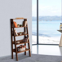 Wildon Home® Vintage Fashion Ladder Wooden Bookshelf, For Study Room Office Use