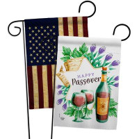 Ornament Collection Happy Passover Garden Flags Pack Religious Yard Banner 13 X 18.5 Inches Double-Sided Decorative Home