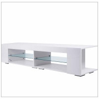 Wrought Studio LED TV Stand Modern Entertainment Center With Storage High Gloss Gaming Living Room Bedroom TV Cabinet_14