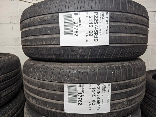 P225/45R19  225/45/19   PIRELLI CINTURATO P7 ALL SEASON (all season summer tires) TAG # 17762 in Tires & Rims in Ottawa