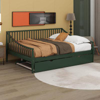Wildon Home® Full Size Daybed With Trundle And Support Legs