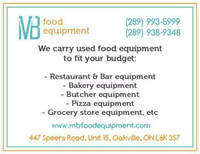 Used Restaurant, Bakery, Butcher, Food Store Equipment